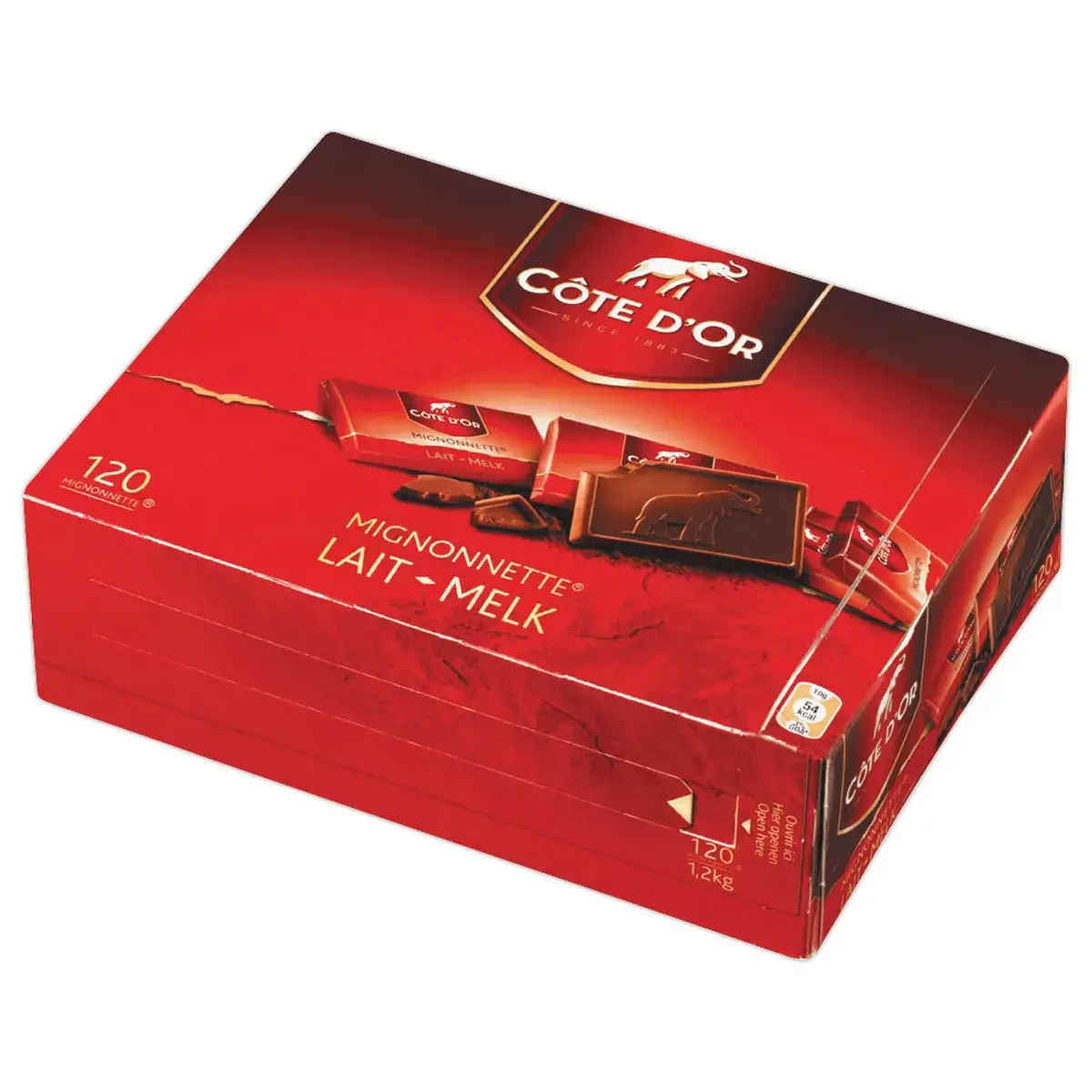 Mignonettes chocolade CÔTE D'OR individuele verpakking - Per 120