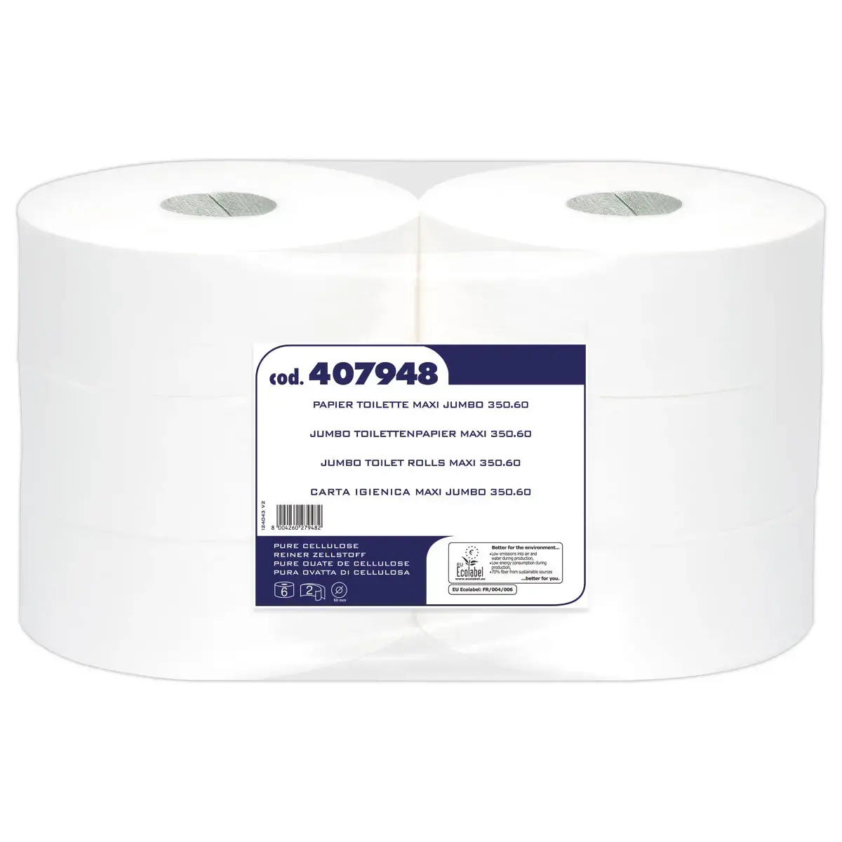 6  Rollen Jumbo toiletpapier - 360 m 