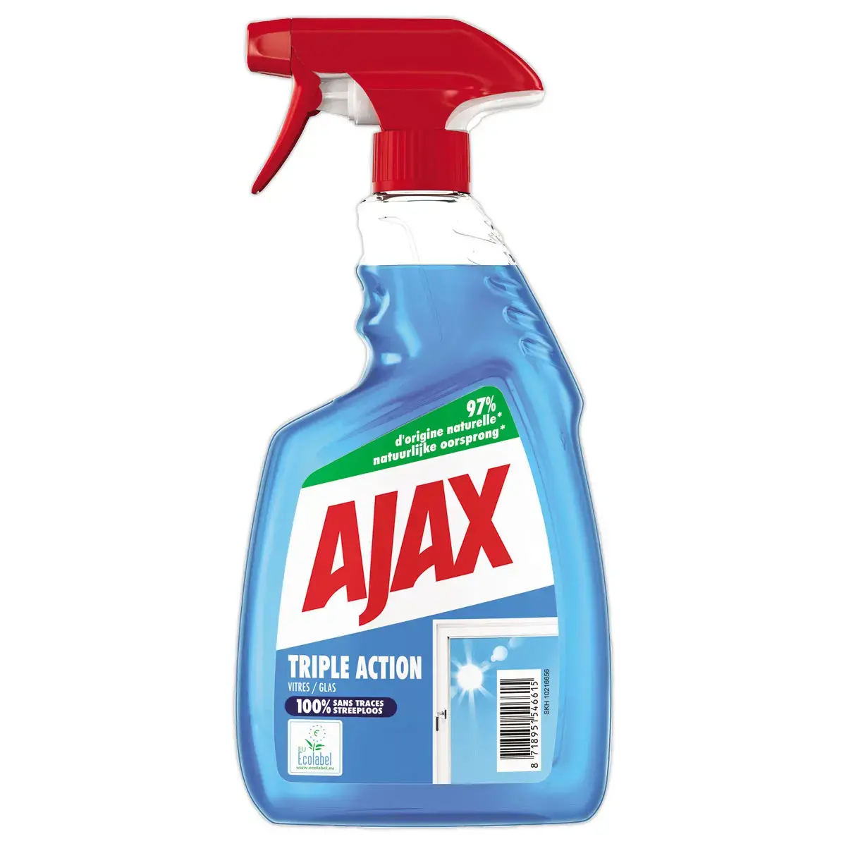 AJAX ruitenreiniger drievoudige actie - 750 ml 