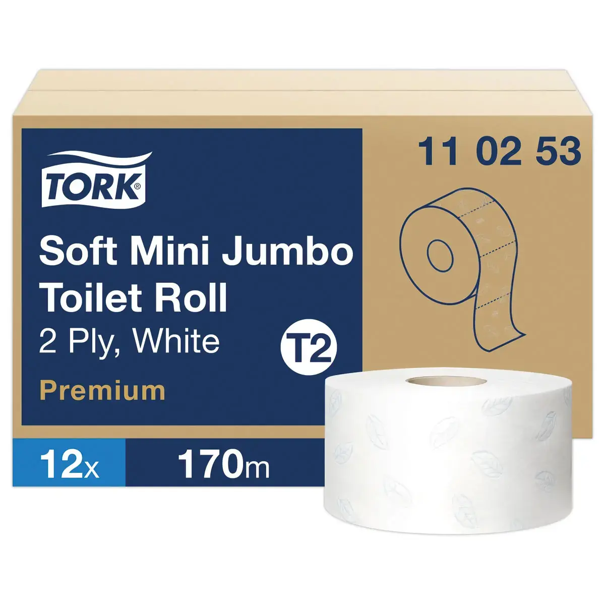12 Jumbo mini rollen TORK Premium