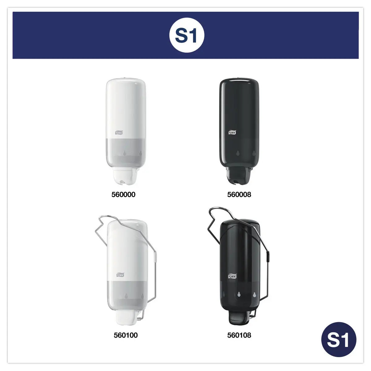 Navulling voor dispenser voor vloeibare zeep TORK S1 - 1L - TORK 
