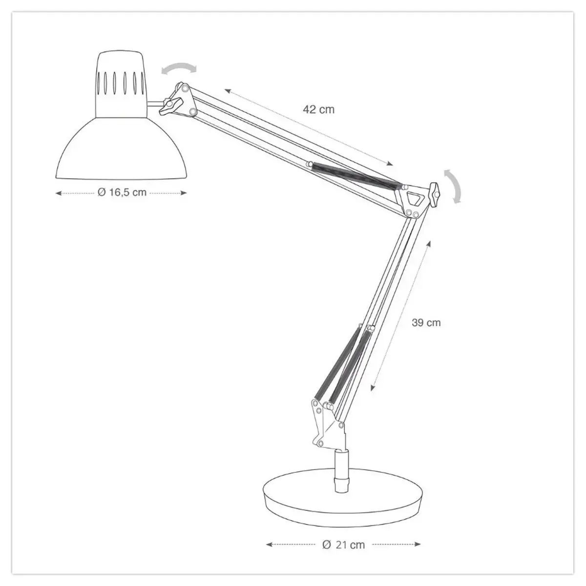 Lamp Archi N -zwart