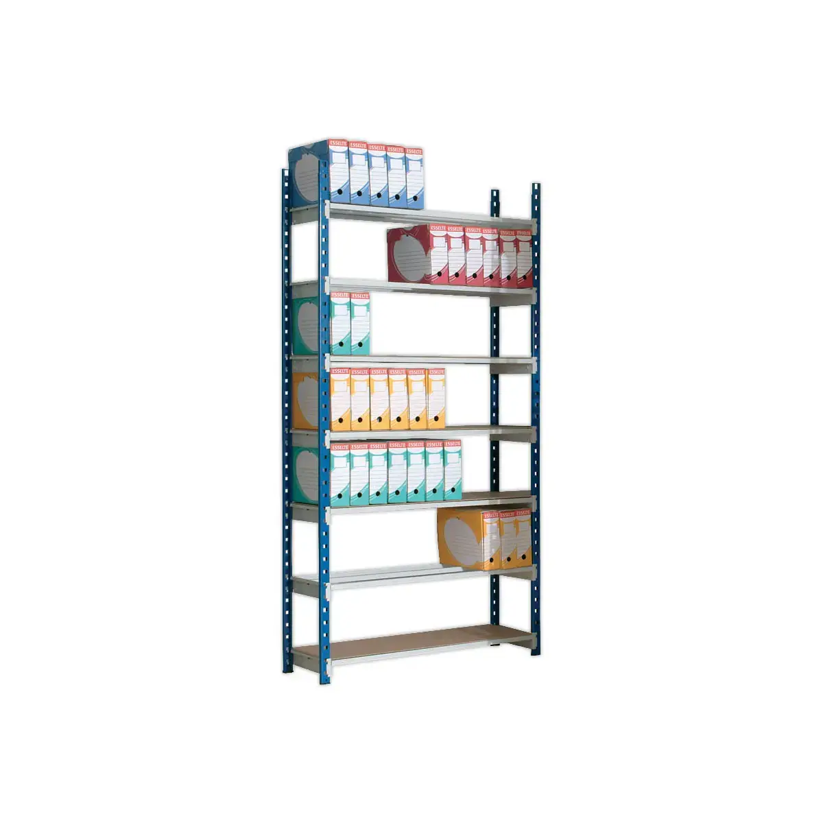 Rek Rangeco basiselement - 7 legplanken - 100 x 35 x 200 cm