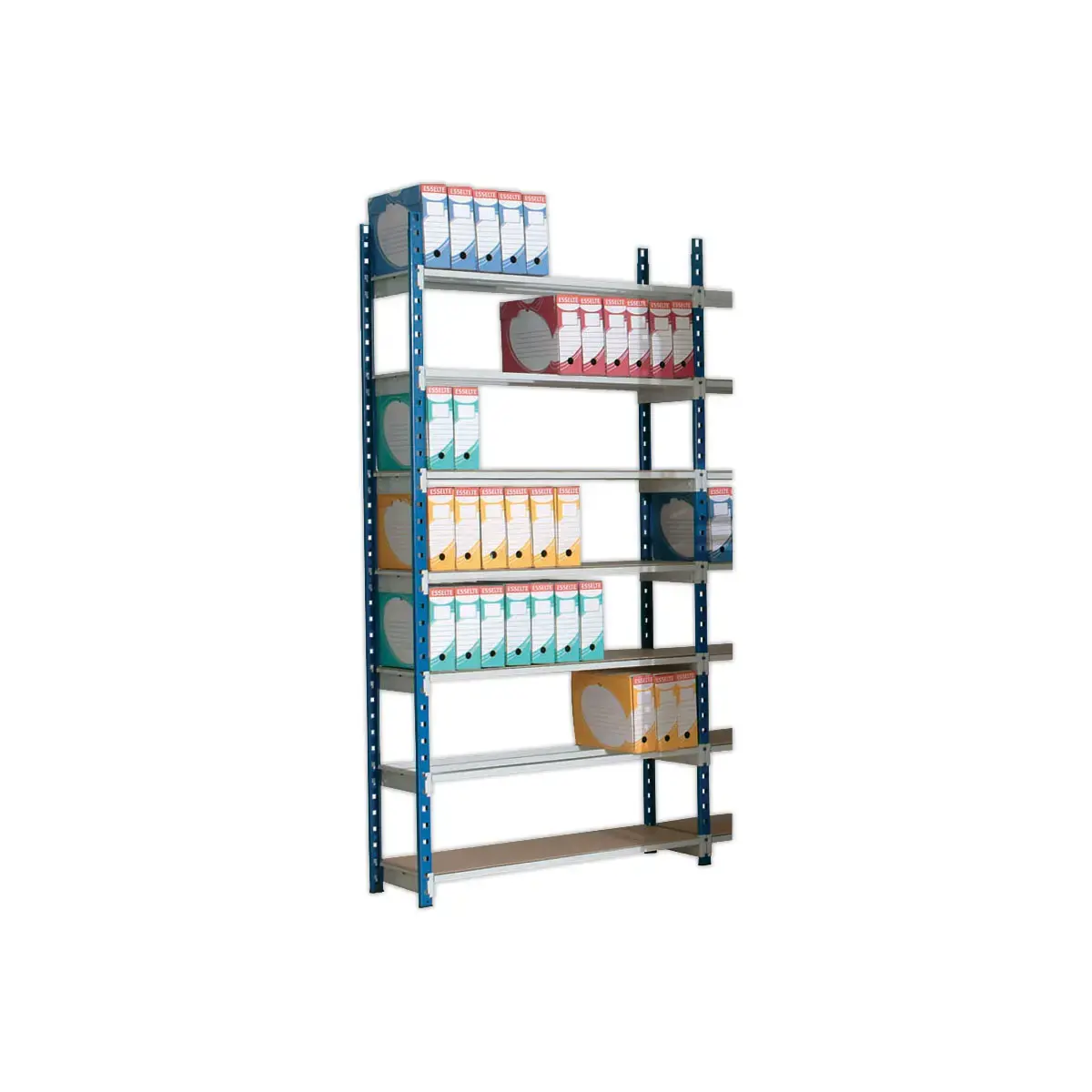 Rek Rangeco basiselement - 7 legplanken - 100 x 35 x 200 cm