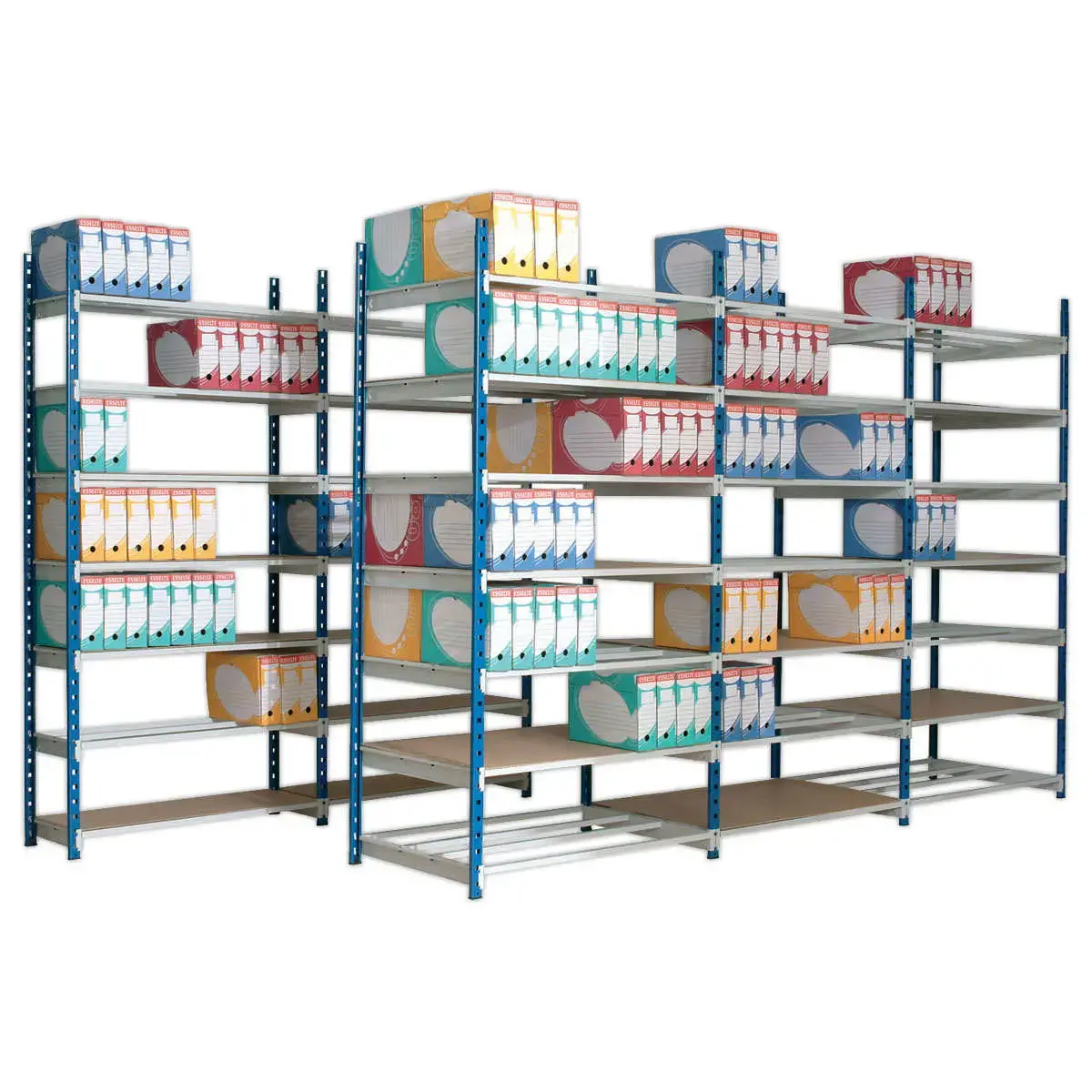Rek Rangeco basiselement - 7 legplanken - 100 x 35 x 200 cm