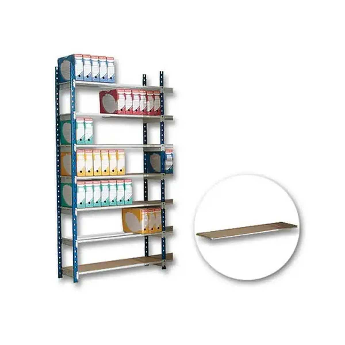7  Hardboard legborden Isorel voor RANGECO Rek- B 100 x D 35 cm 
