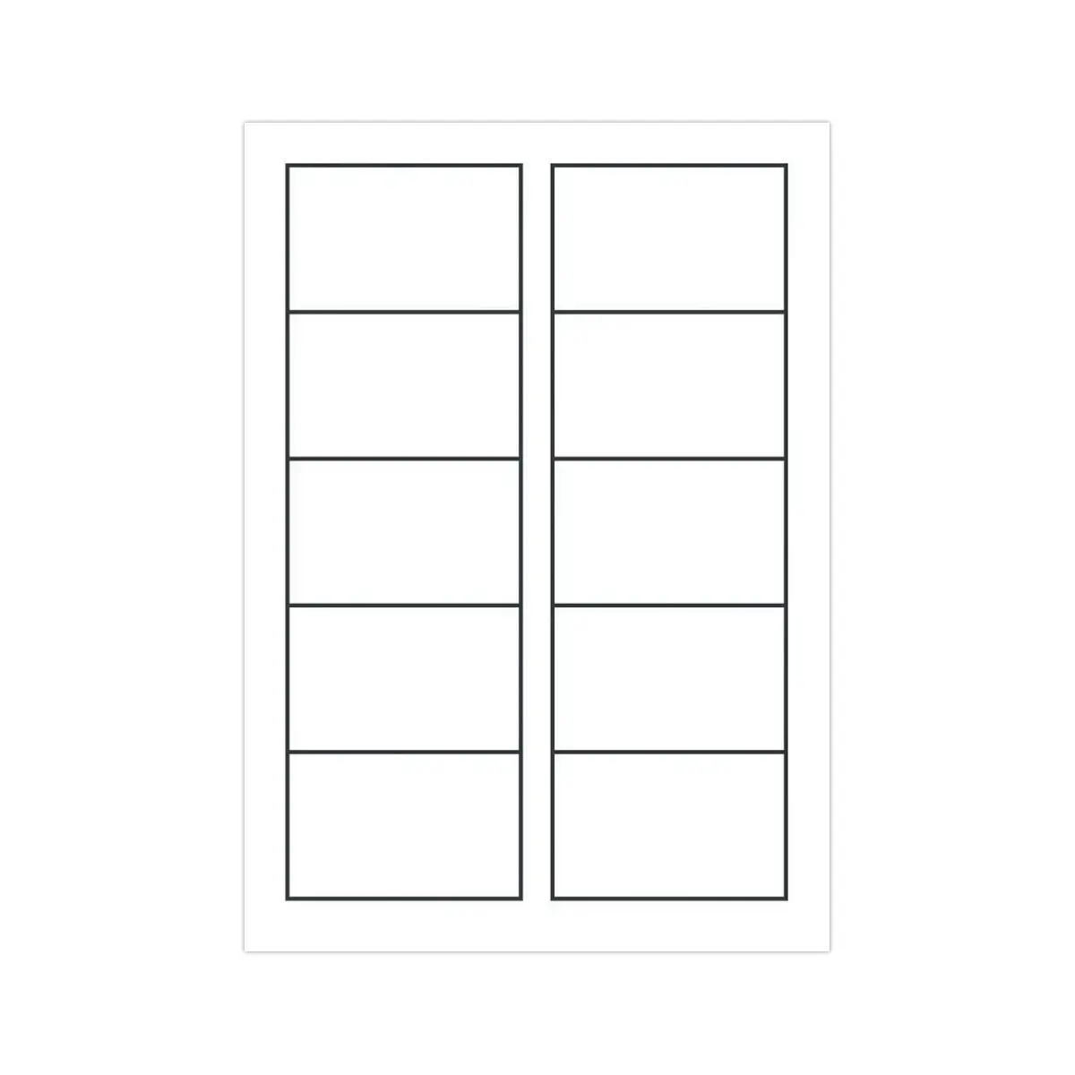 Laser matte visitekaartjes in kleur 85x54mm, 270g, 250/doosje 