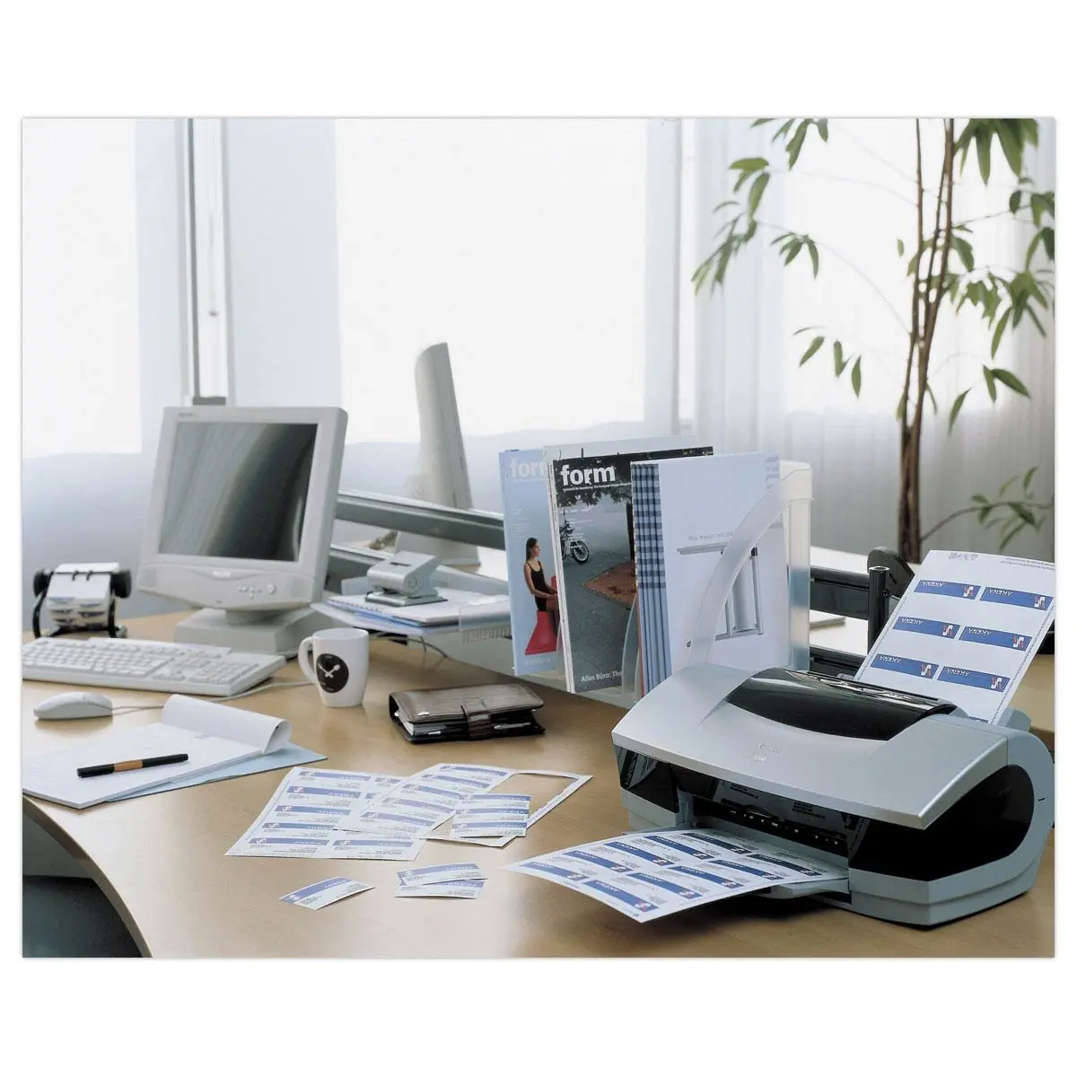 AVERY gesatineerde laser visitekaartjes 86x54 mm, 250/doos