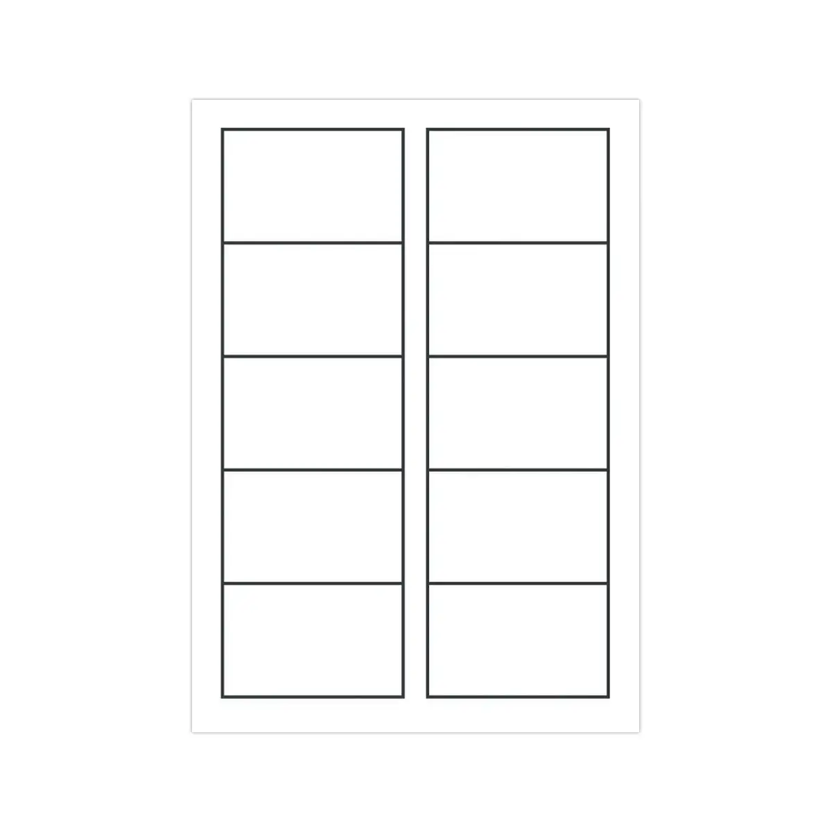 Matte inkjet & laser visitekaartjes 85x54mm 200g, 250/ doos