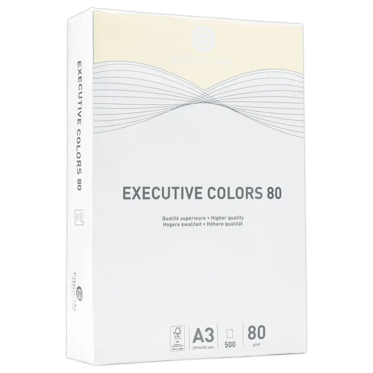 Pak van 500 vellen A3 pastel gekleurdpapier Executive Clrs FIDUCIAL