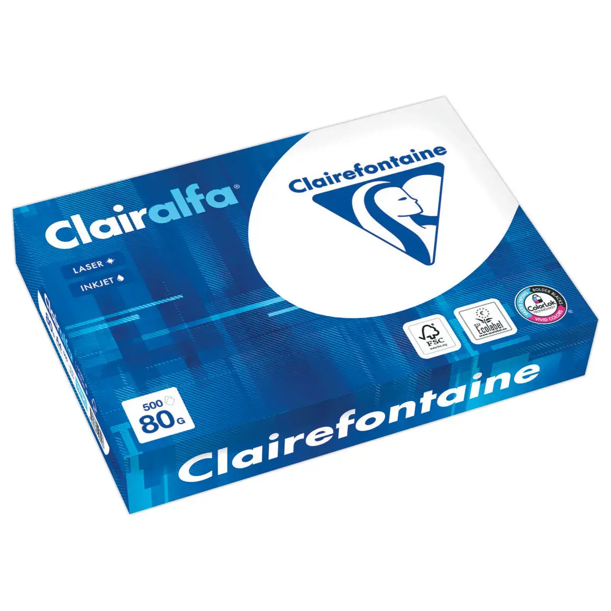 Pak wit papier CLAIREFONTAINE Clairalfa- A4 - 80g