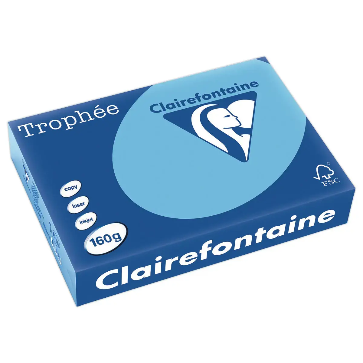 Riem van 250 vellen A4 papier donkerblauw - Clairefontaine