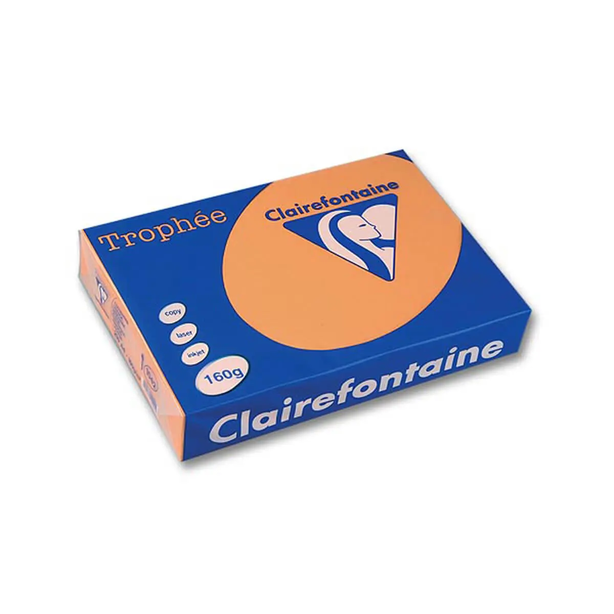 Riem van 250 vellen A4 papier pastel oranje - Clairefontaine 