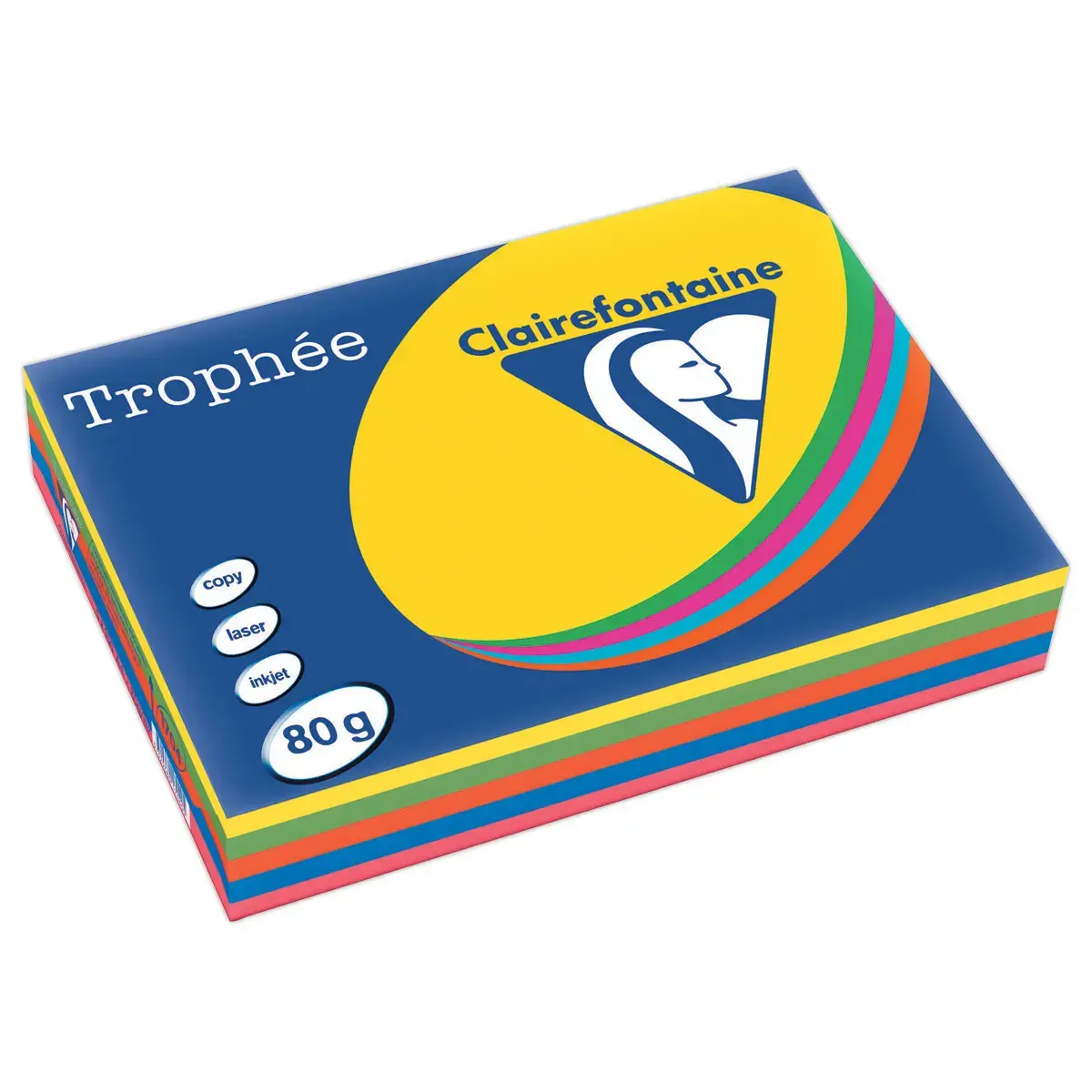 Pak papier - A4 - Trophy 80g - Verschillende kleuren - CLAIREFONTAINE
