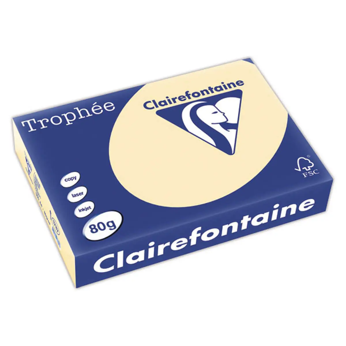 Pak A4 papier 80g Trophée CLAIREFONTAINE - lichtbeige