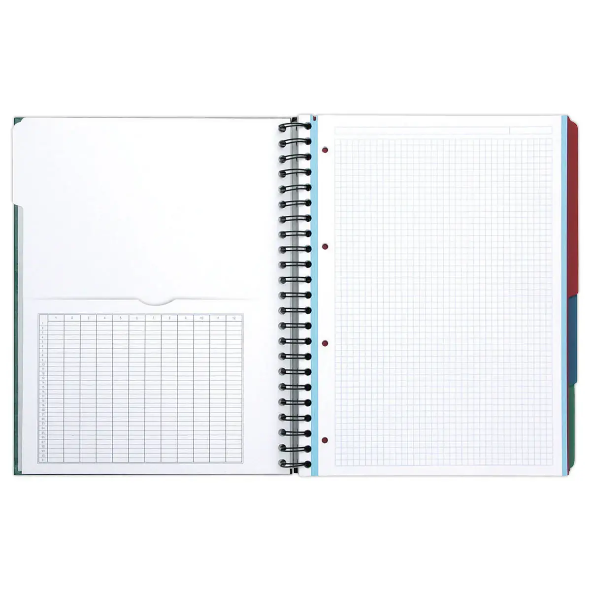 Schrift European book OXFORD 2 gaten A5 - 5x5 - 90g -200 pagina's