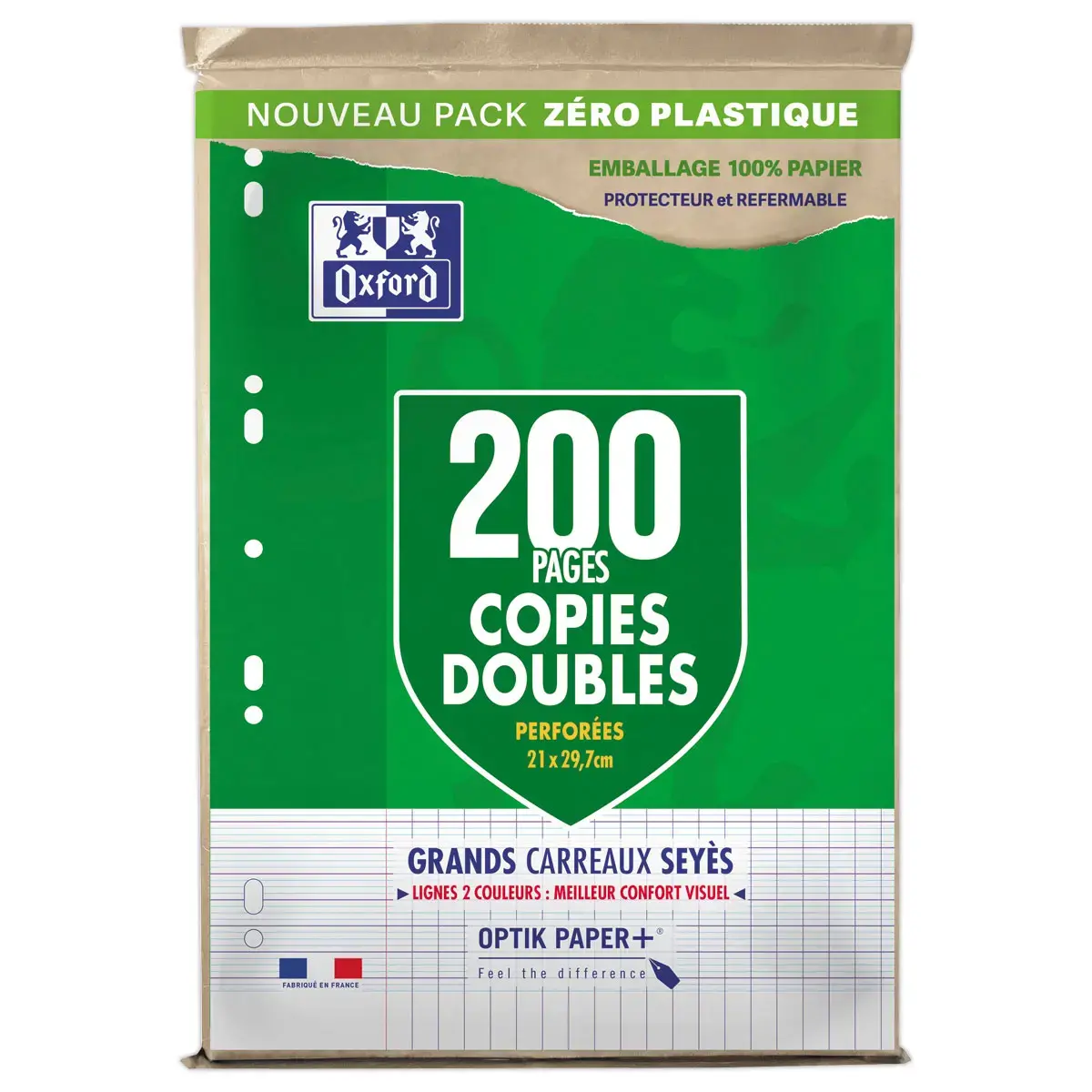 50 Dubbele, geperforeerde papiervellen - A4 - 90g - OXFORD