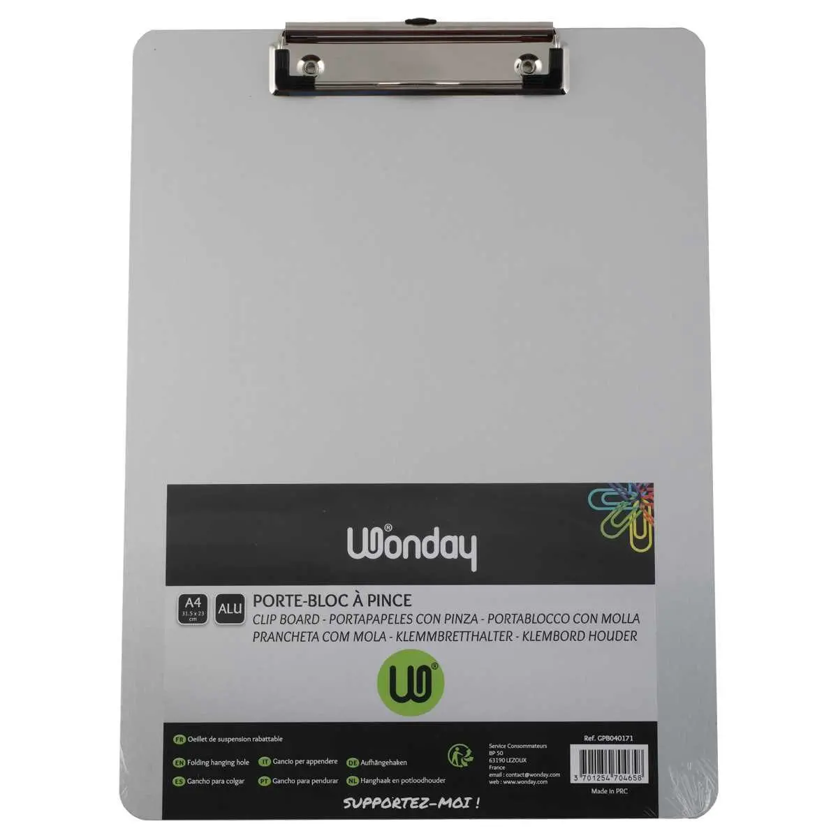 Klembord A4 pvc 