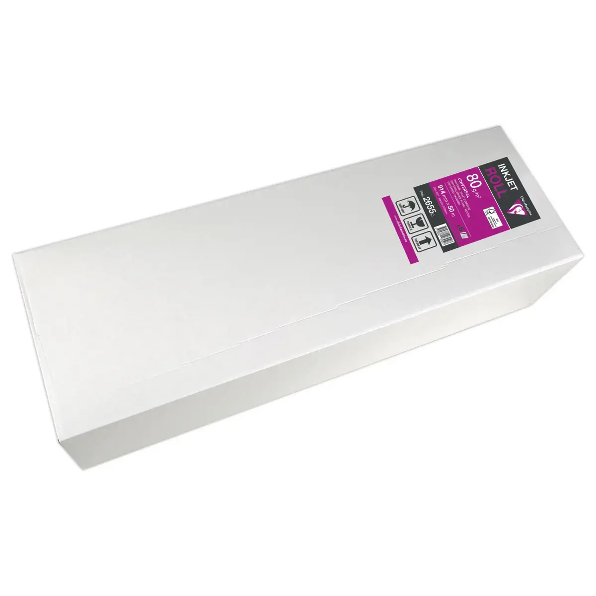 6 rollen plotterpapier CLAIREFONTAINE 0,91 x 50 m - 80g