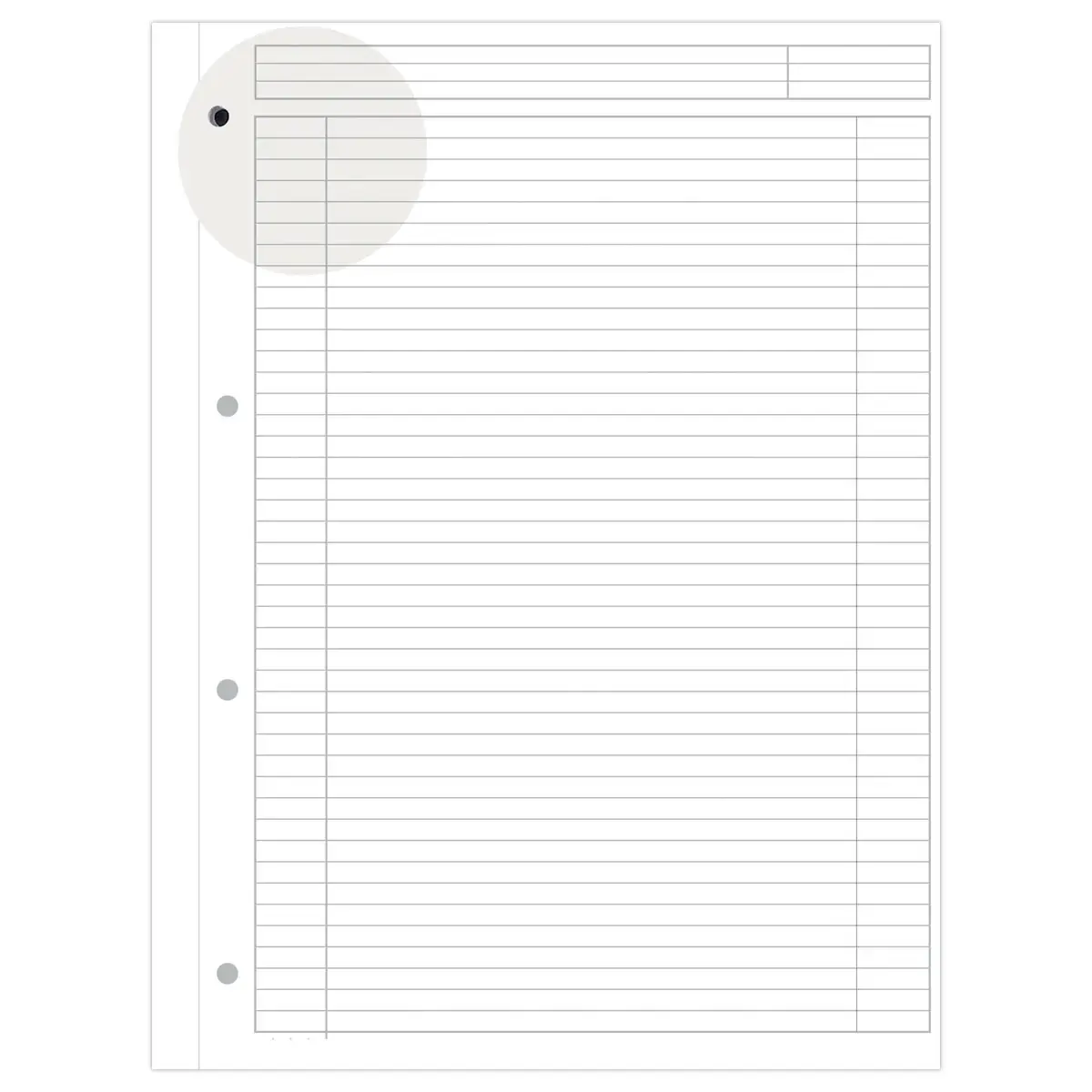 Schrift OXFORD International Notebook 24x29,7cm Gelijnd 6mm - 80g