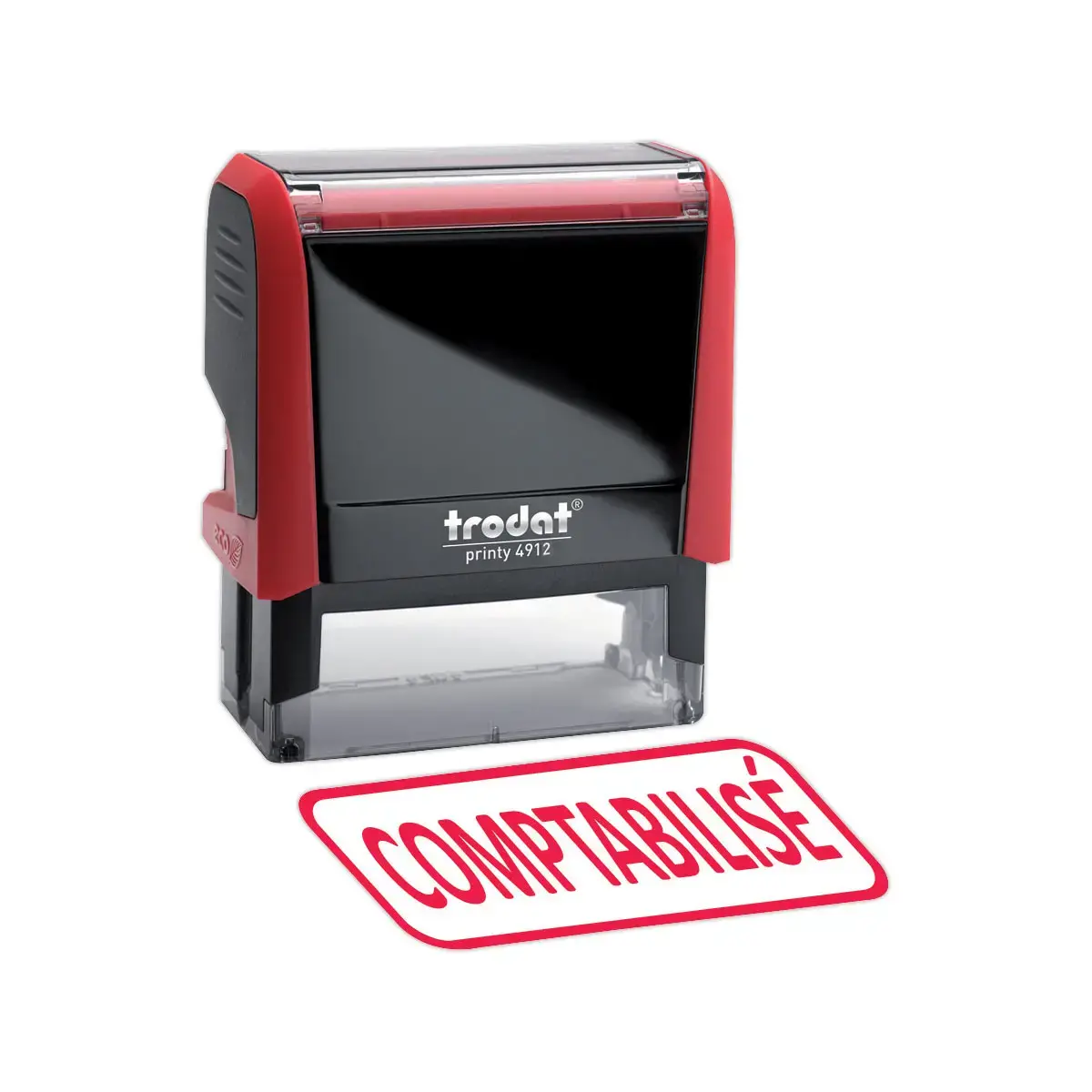 Stempel "Comptabilis&eacute;" - rood - TRODAT 