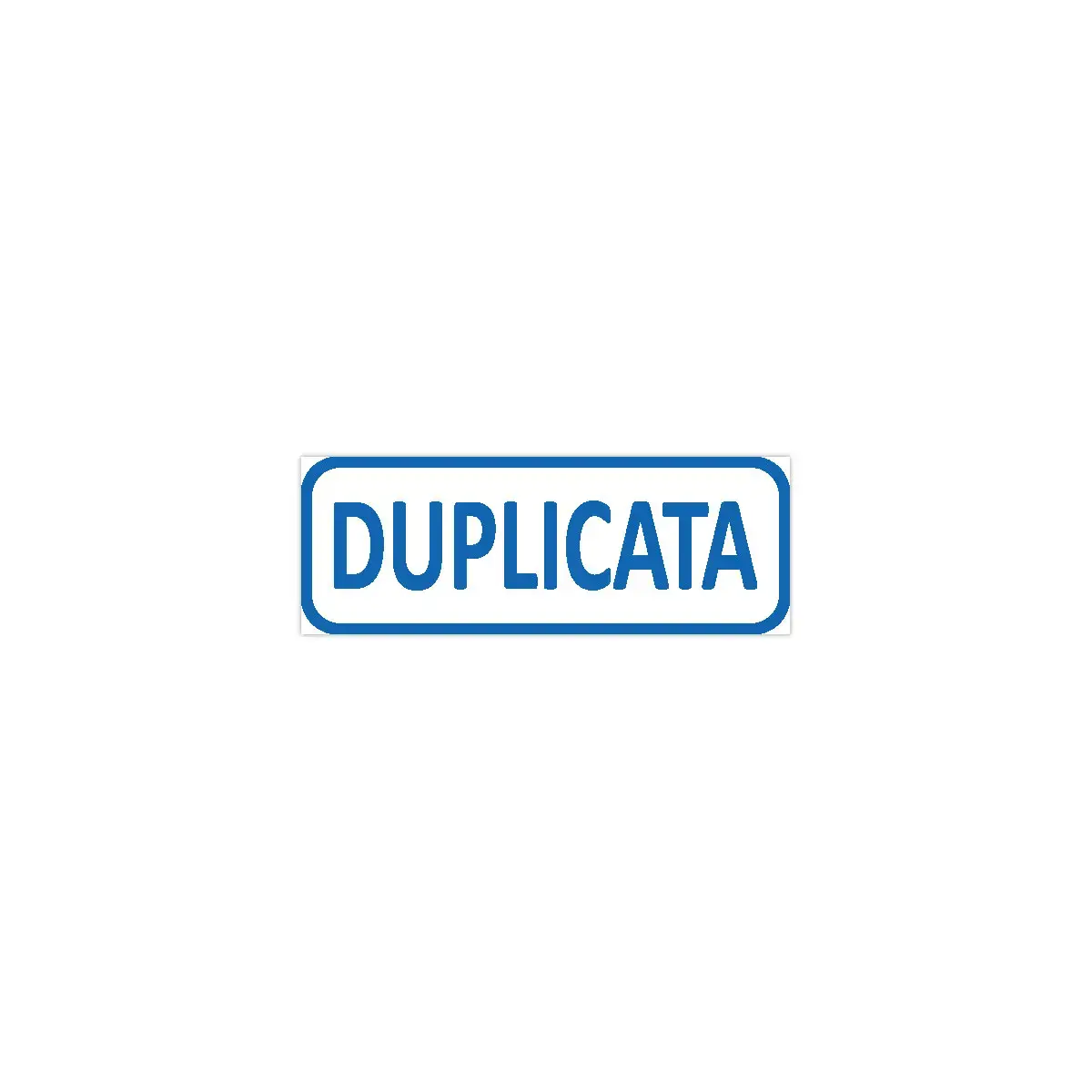 Stempel comm. Xprint "Duplicaat" - Blauw