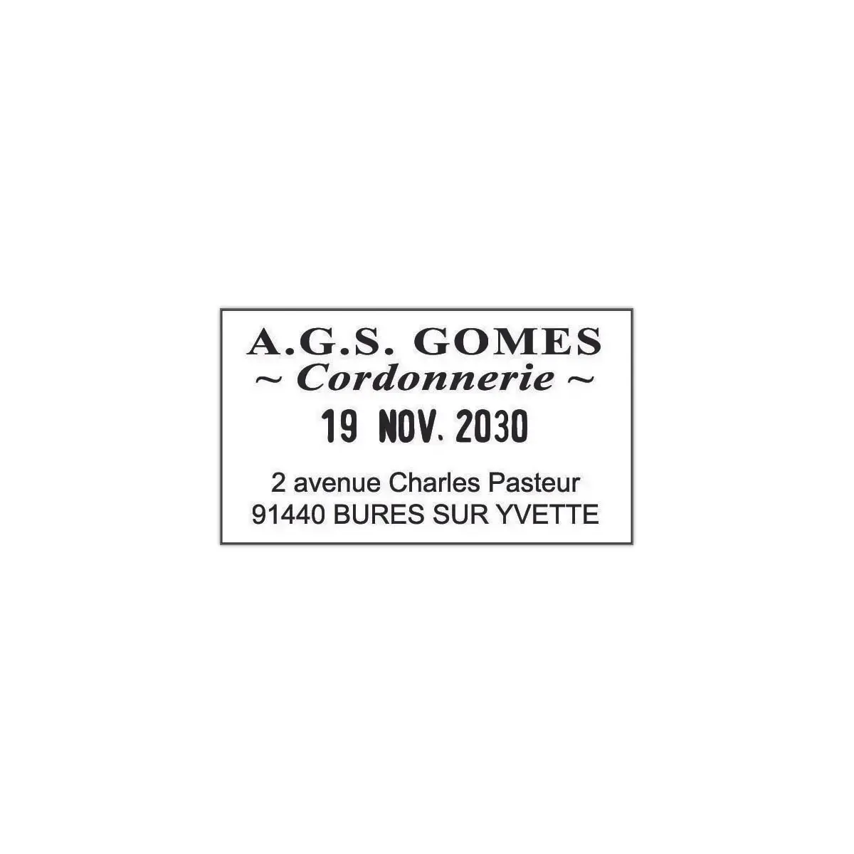 Professionele, gepersonaliseerde datumstempel "Métal Line" 5440 - 4 regels - TRODAT