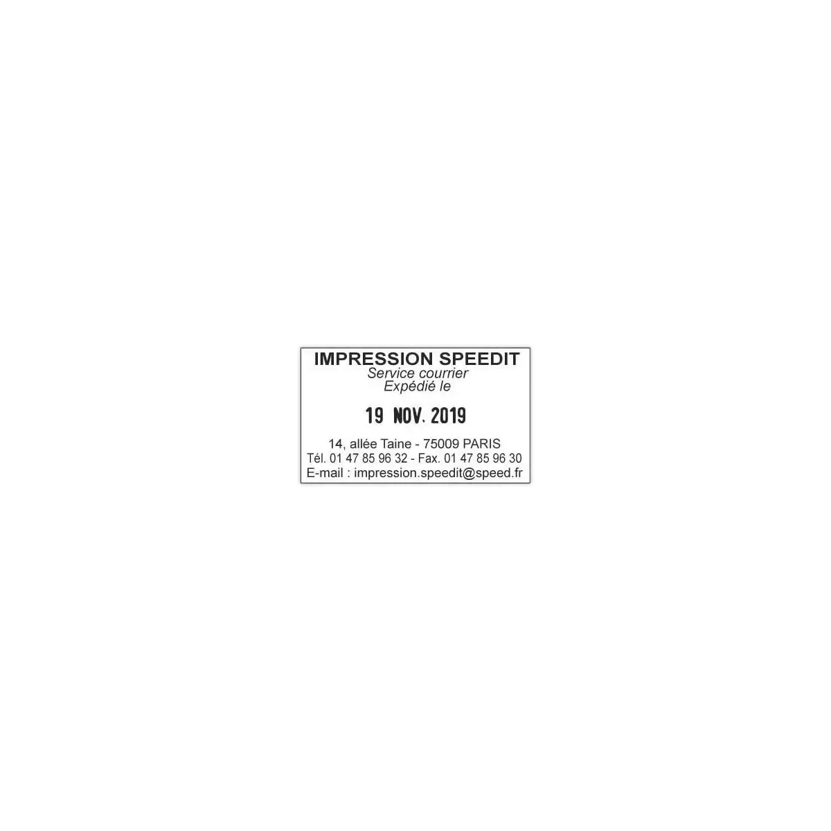 Professionele, gepersonaliseerde datumstempel "M&eacute;tal Line" 5460 - 6 regels - TRODAT 