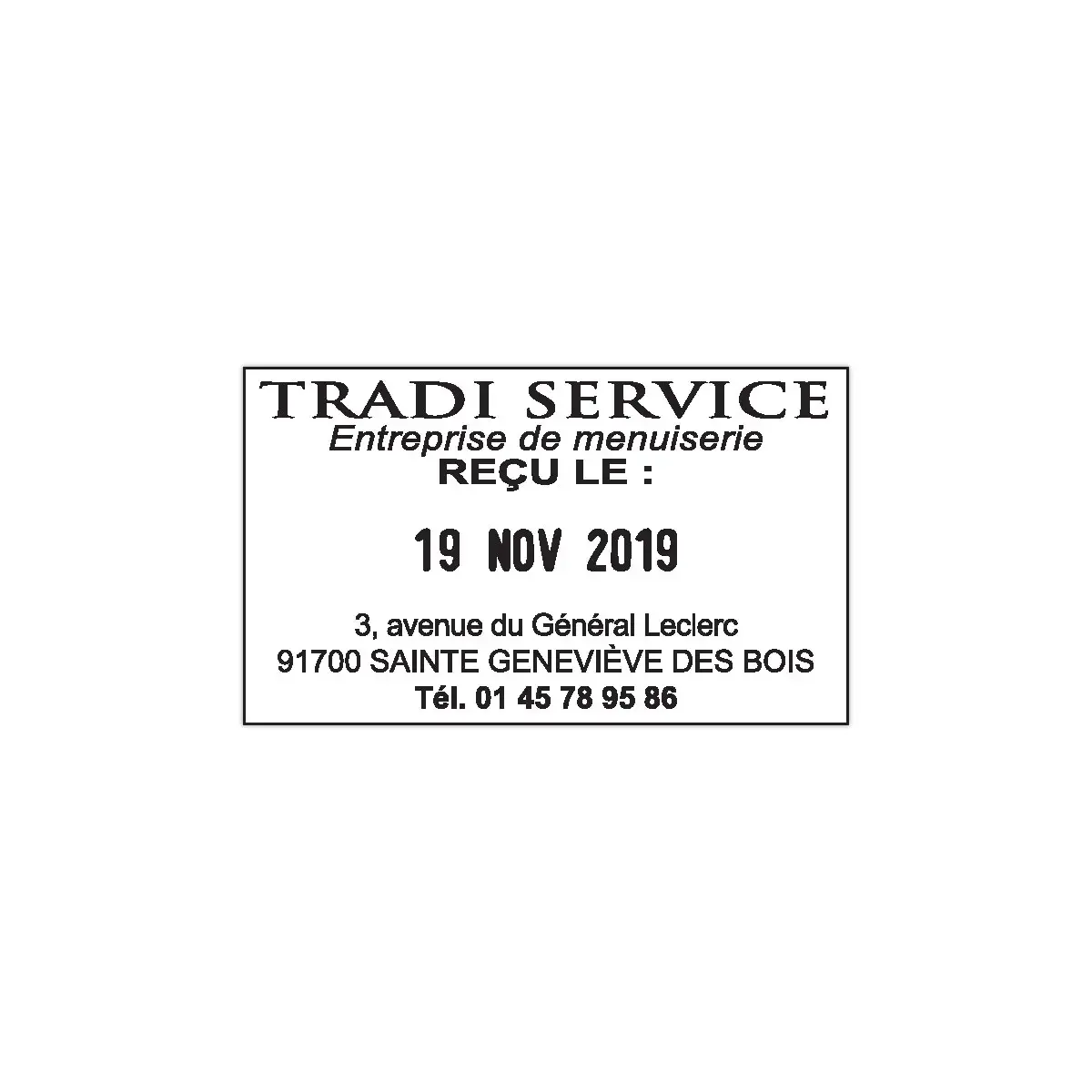 Professionele, gepersonaliseerde datumstempel "M&eacute;tal Line" 5460 - 6 regels - TRODAT 