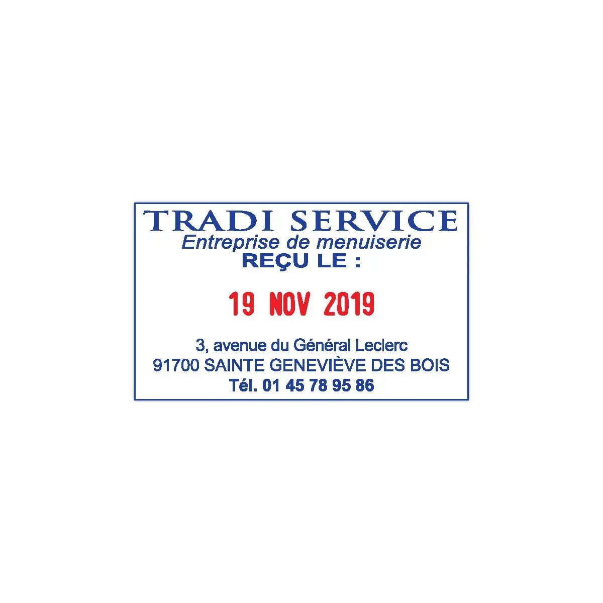 Professionele, gepersonaliseerde datumstempel "M&eacute;tal Line" 5460 - 6 regels - TRODAT 