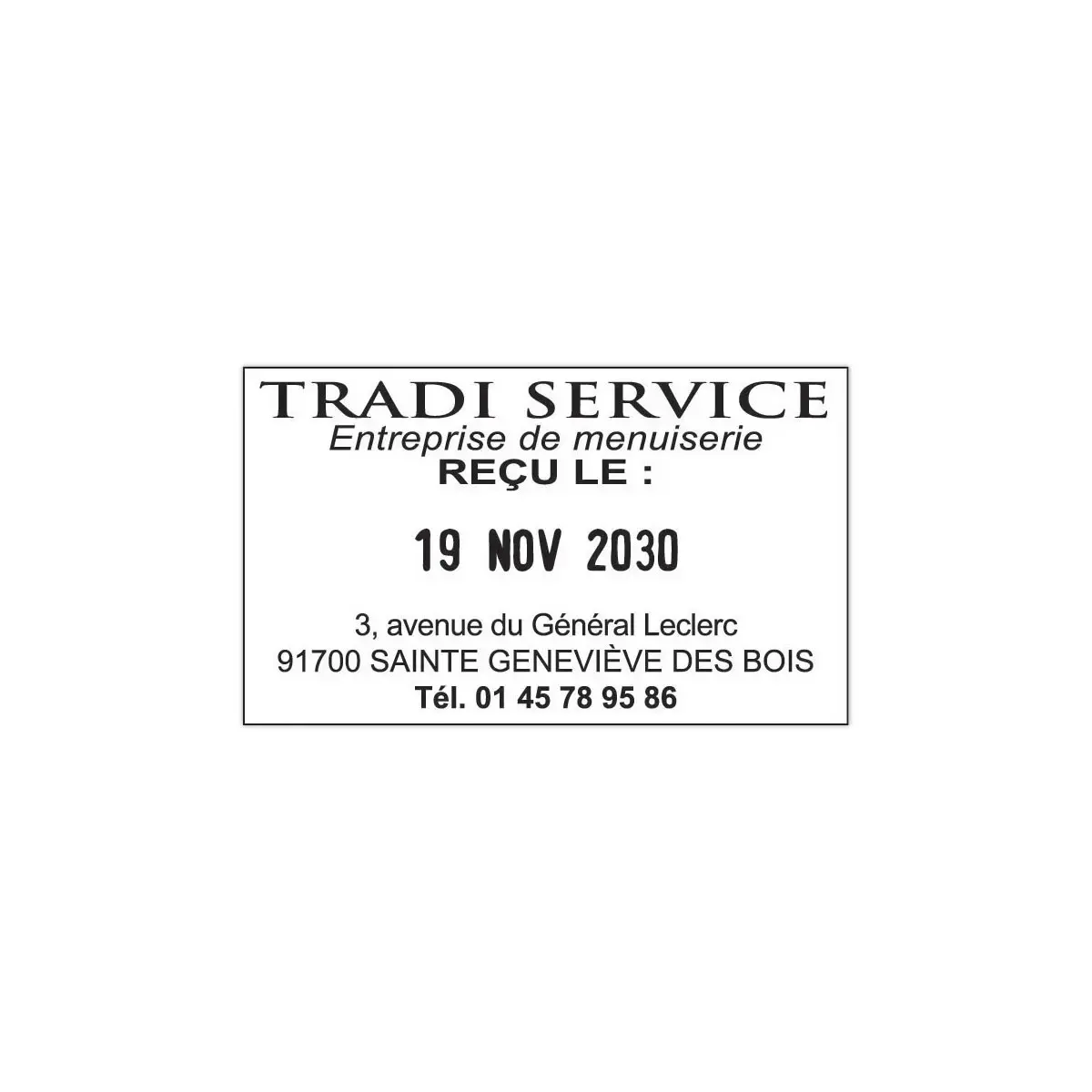 Professionele, gepersonaliseerde datumstempel "M&eacute;tal Line" 5460 - 6 regels - TRODAT 