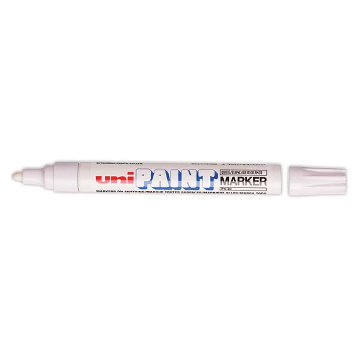 Permanente markeerstift Paint - Wit - UNI BALL