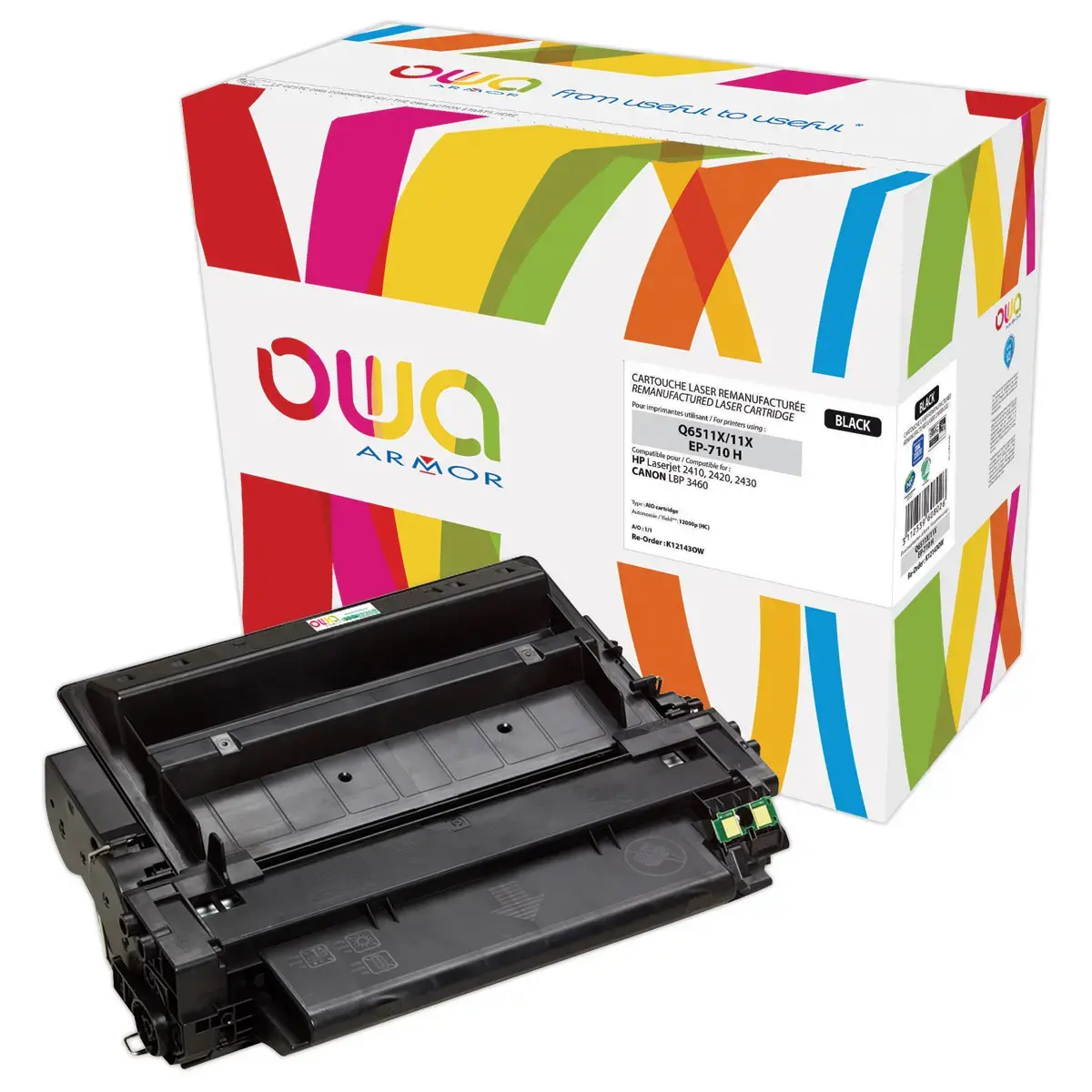 Toner ARMOR zwart compatibel met HP 11X