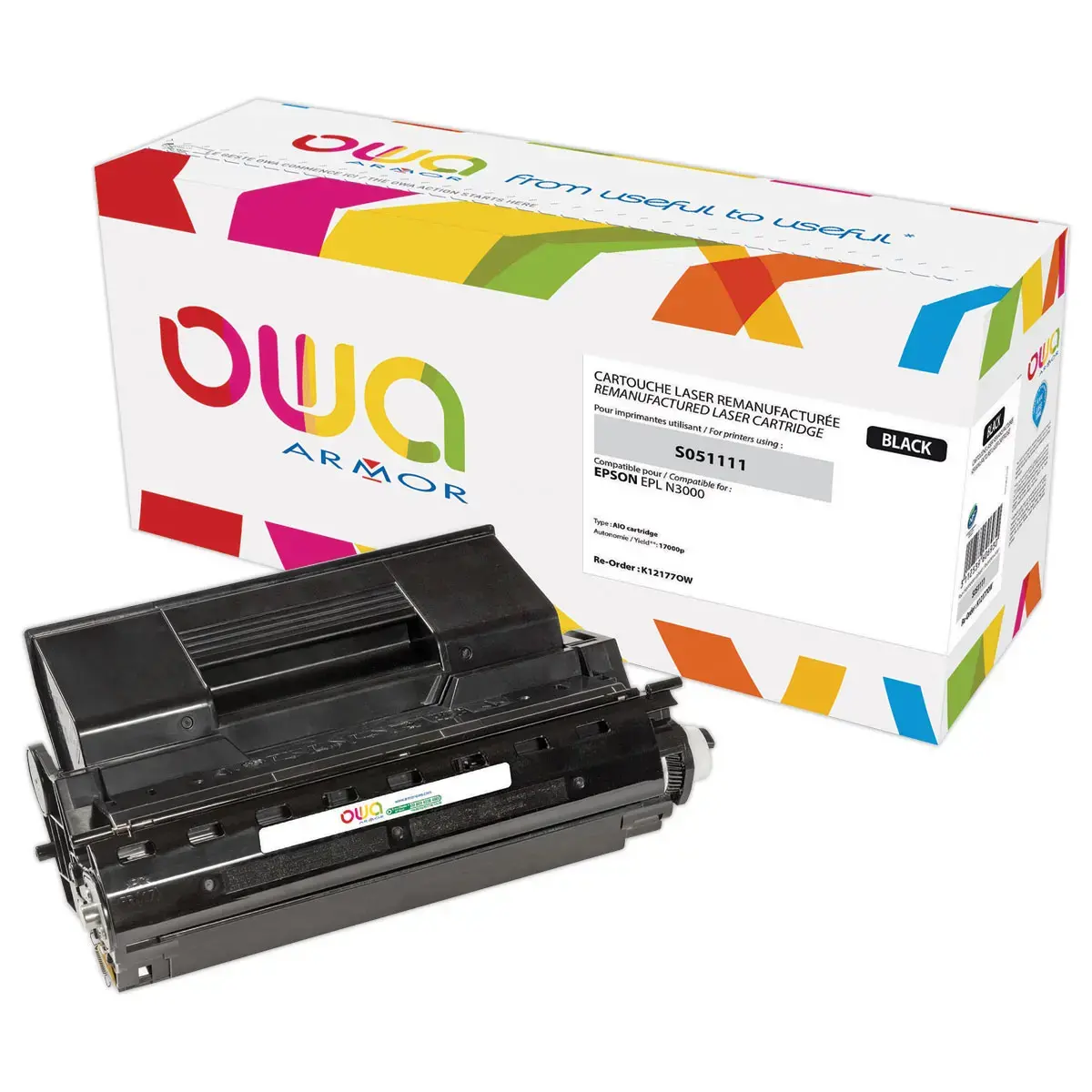 Cartridge ARMOR equiv. Epson S051111 Zwart