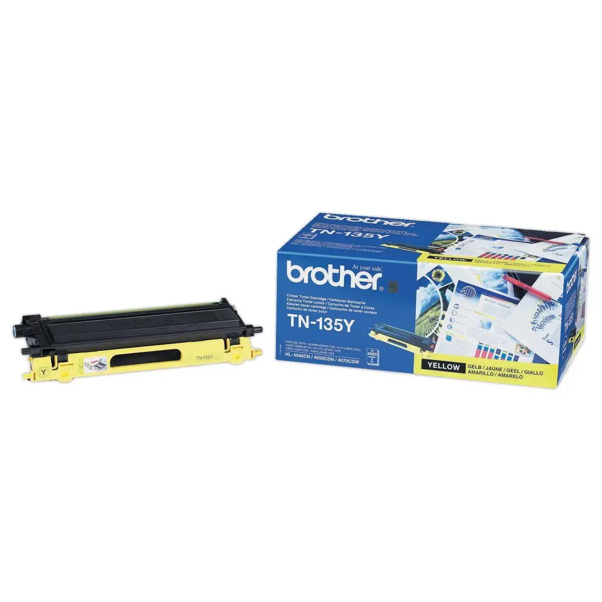 Toner BROTHER TN135Y geel