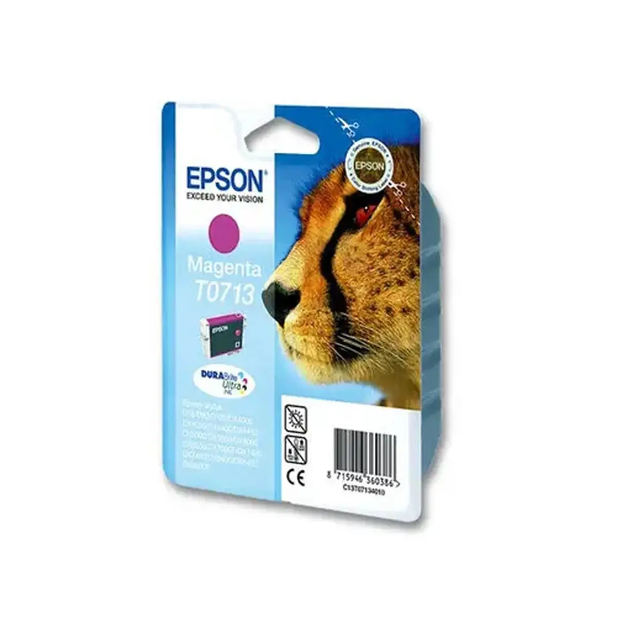 Inkjetcartridge EPSON T071 - Rood 