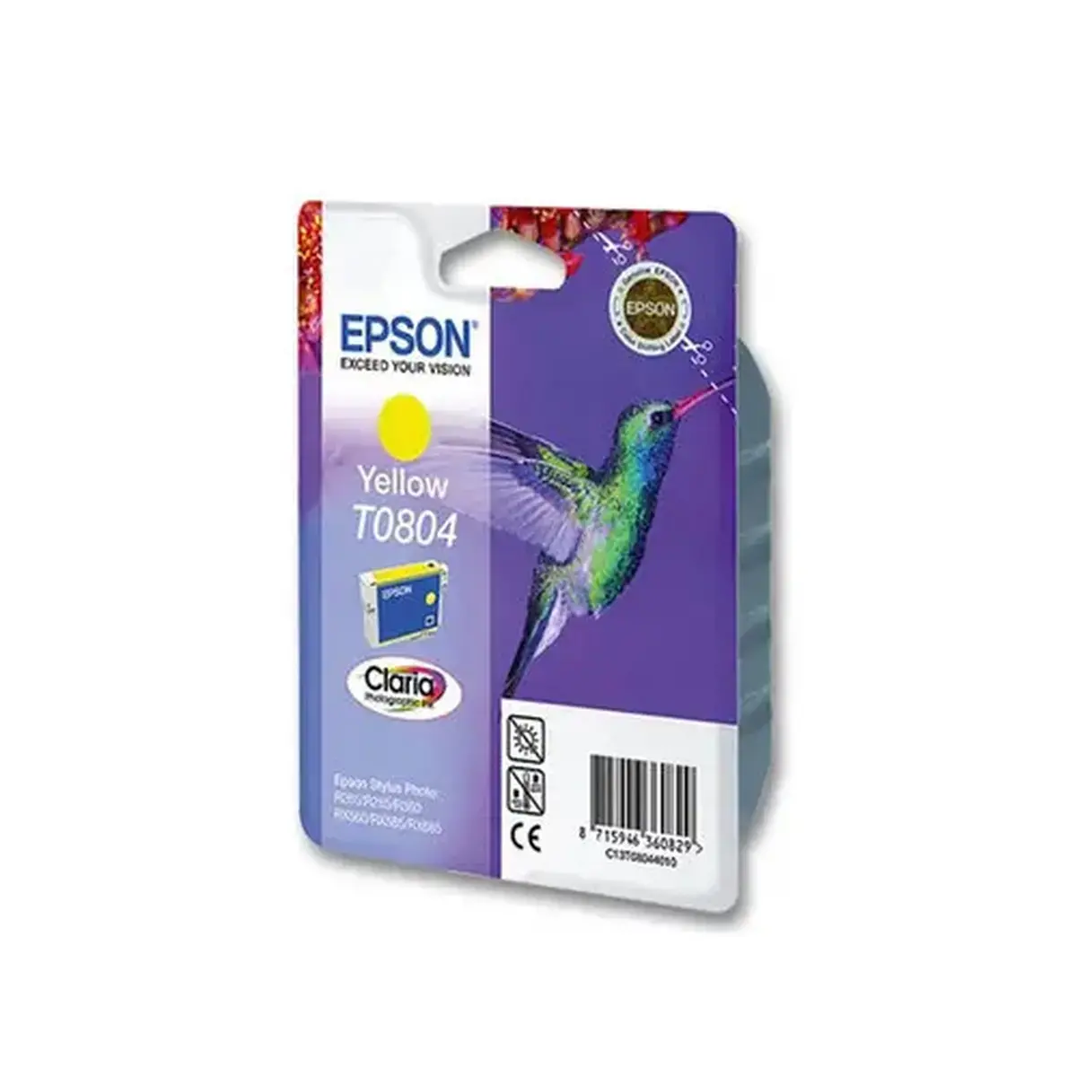 Inkjetcartridge EPSON T080440 - Geel