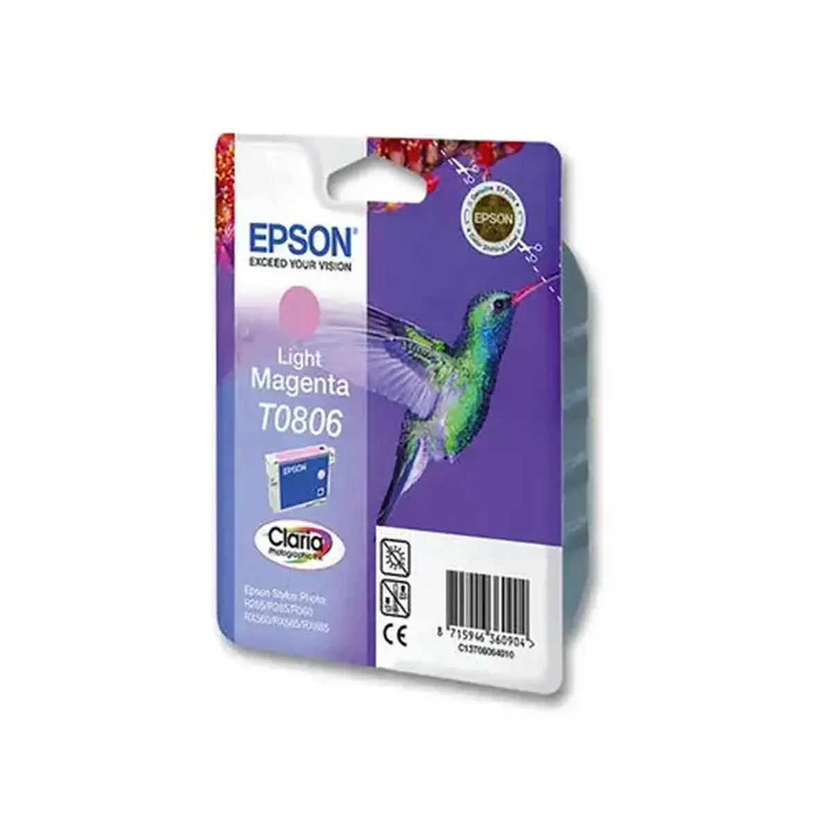 Inkjetcartridge EPSON T080640 - Lichtrood
