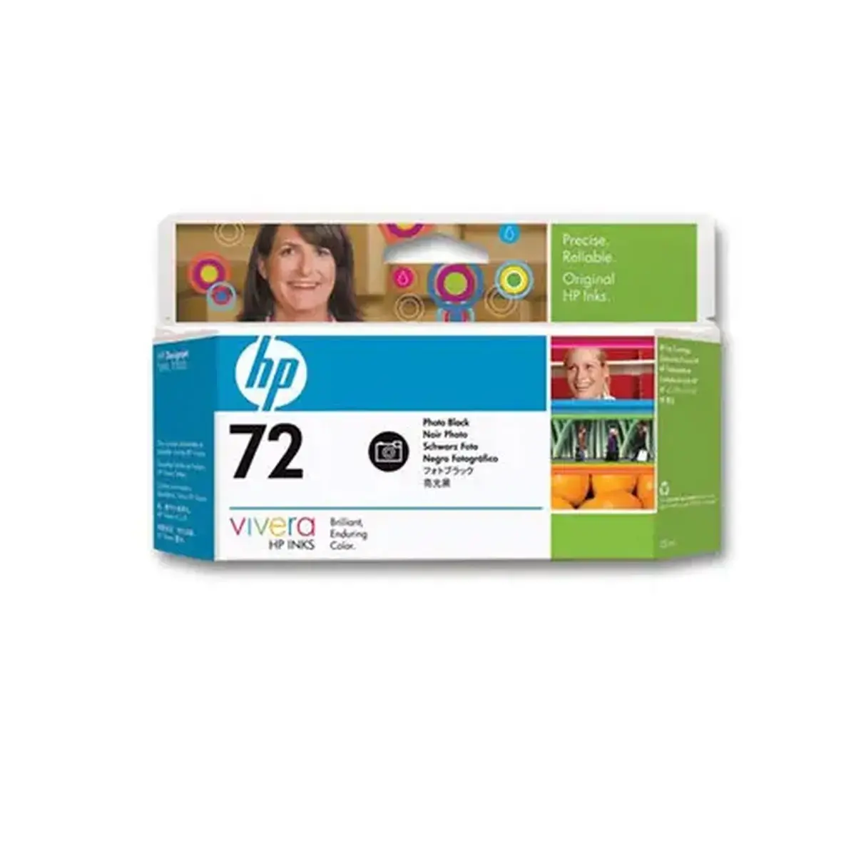 Inkjetcartridge HP C9370A N°72 Zwart