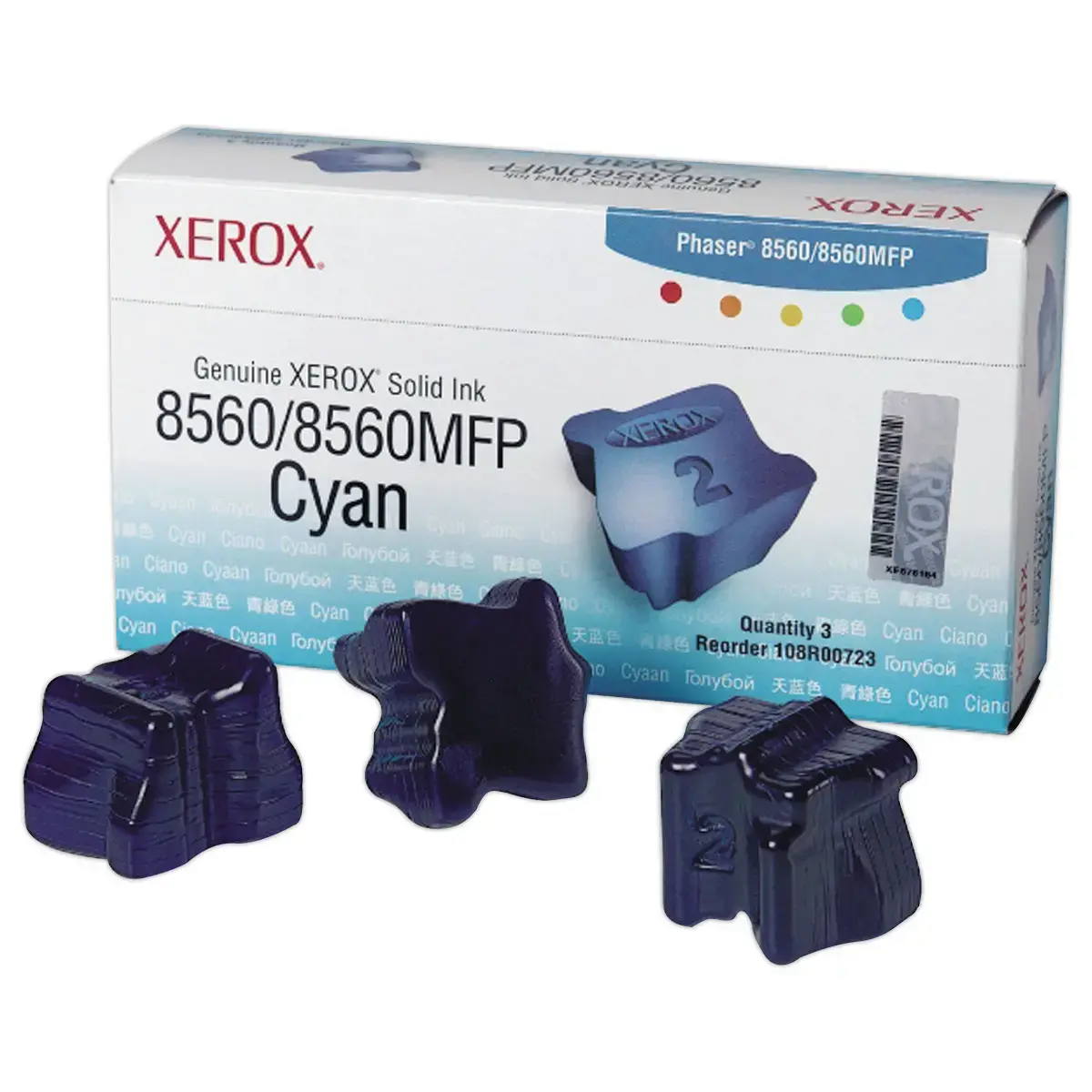 3 Cireblokken XEROX 108R00723 cyaan