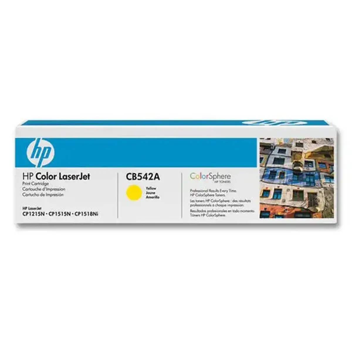 Lasercartridge HP CB542A - Geel