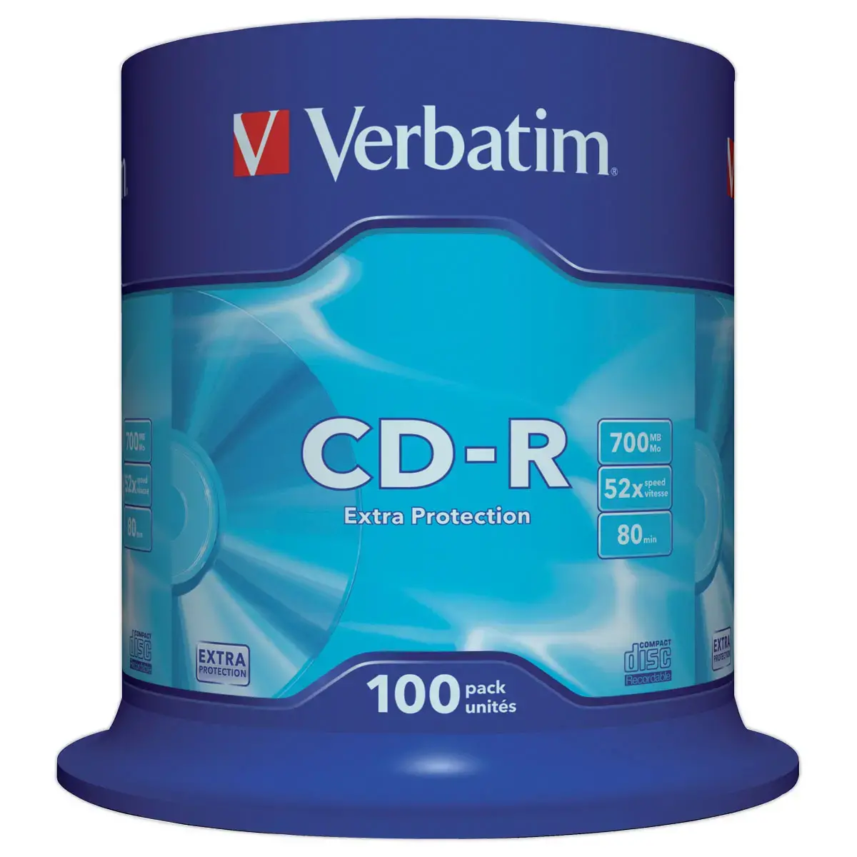 100 CD-R VERBATIM 52X
