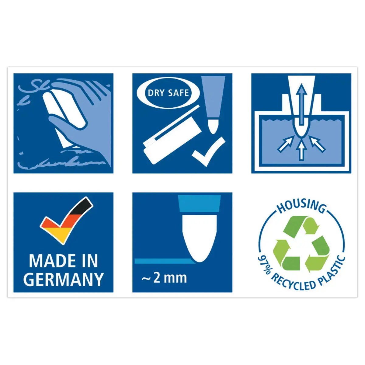 8 Uitwisbare markers voor whiteboard - Kogelvormige punt - Staedtler