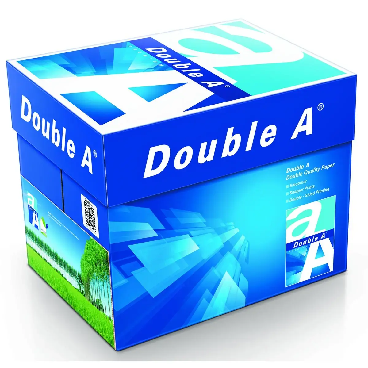 10 pakken van 500 vellen wit A4-papier + 5 pakken gratis - 75g - Double A 