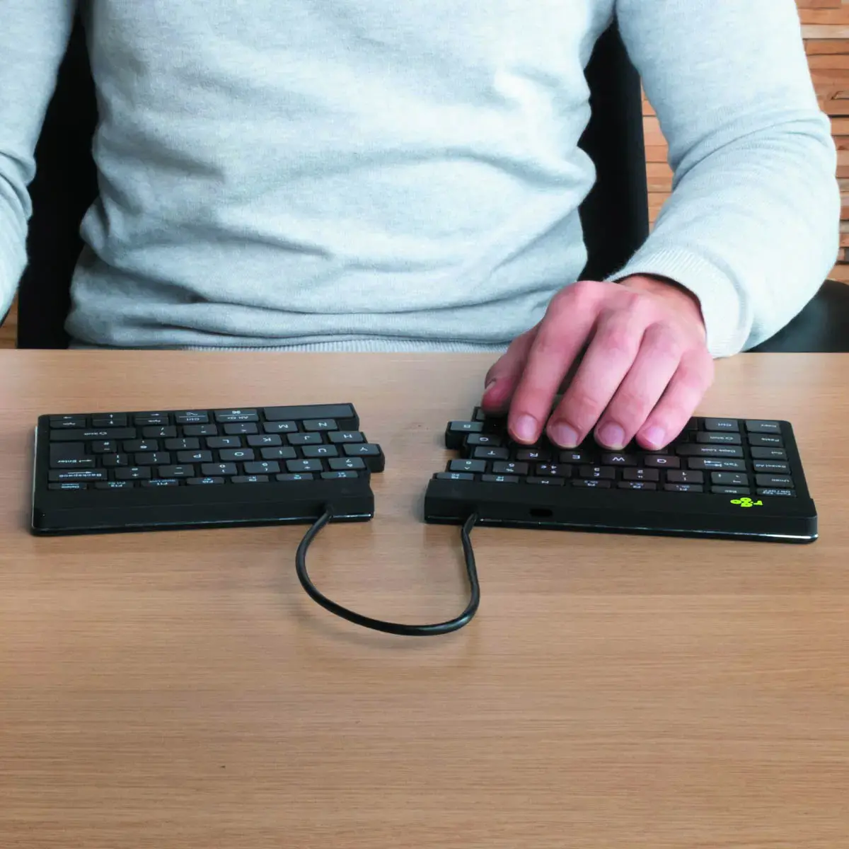Ergonomisch Split Break toetsenbord zwart