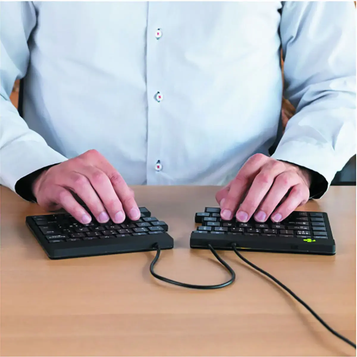 Ergonomisch SPLIT BREAK bedraad toetsenbord