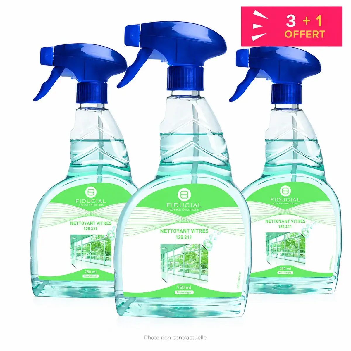 3 Ramenreinigers + 1 gratis - 750 ml - Fiducial