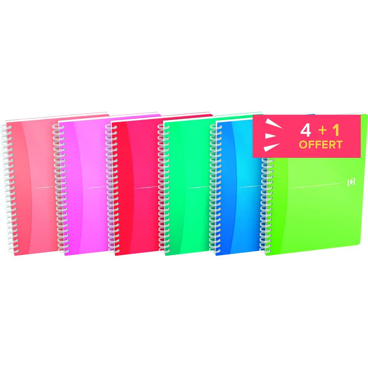4 A5-schriften Collectie "Colours" 5x5 + 1 gratis - OXFORD 
