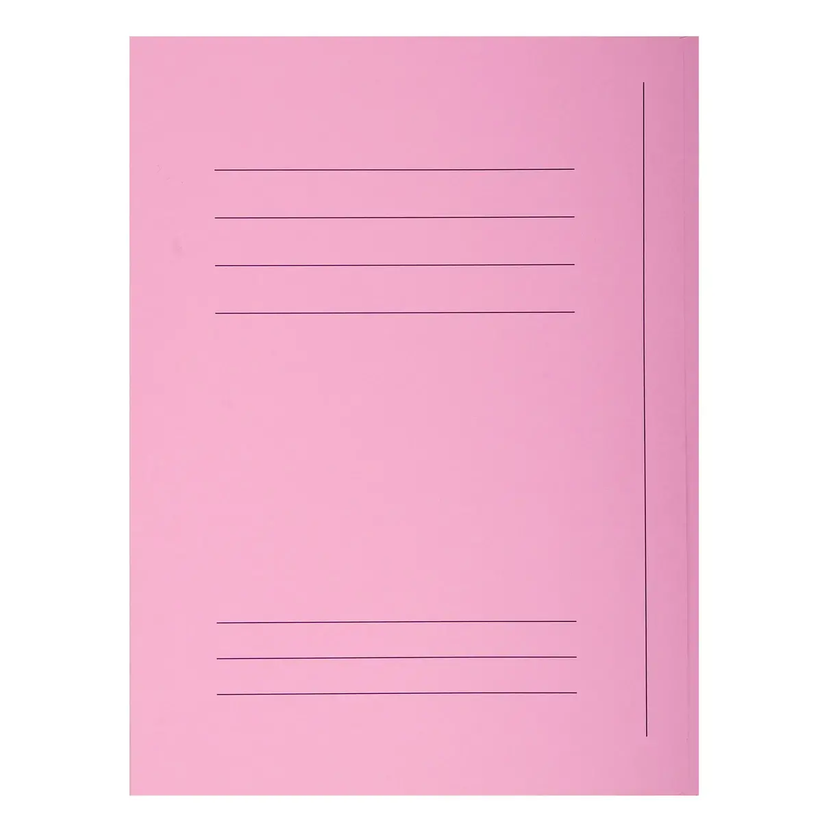 Pak van 50 bedrukte overhemden met 3 kleppen SUPER 210 - 24 x 32 cm - Roze - Exacompta 