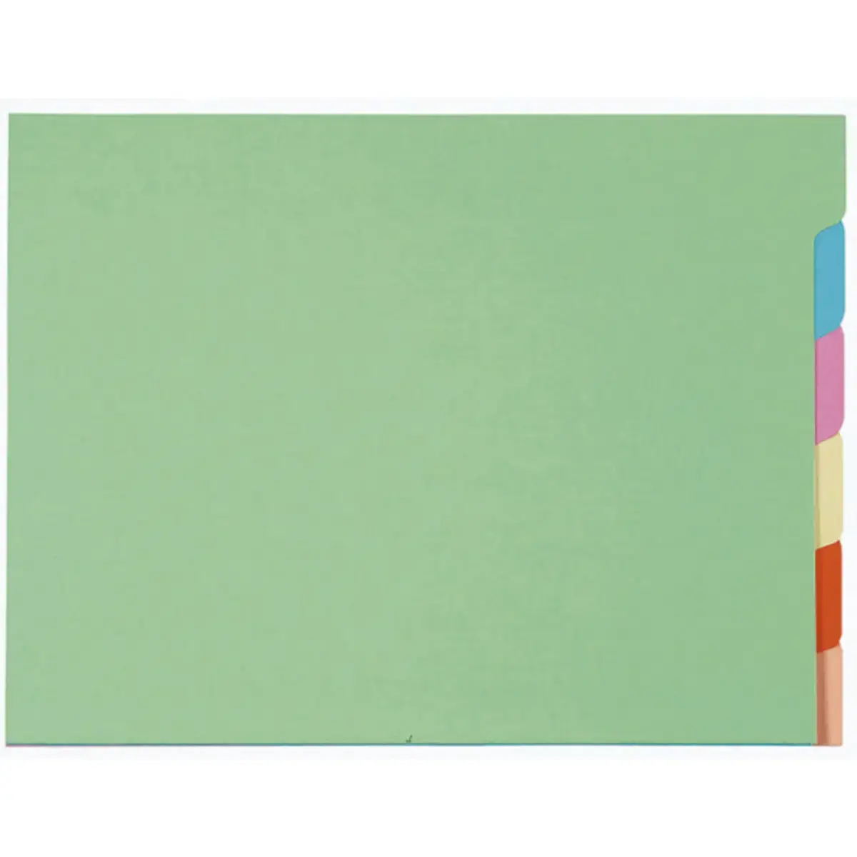 Pakket van 10 x 6 mapjes met tabbladen voor kast SUPER 210 - 24 x 32 cm - Gemengde kleuren - Exacompta